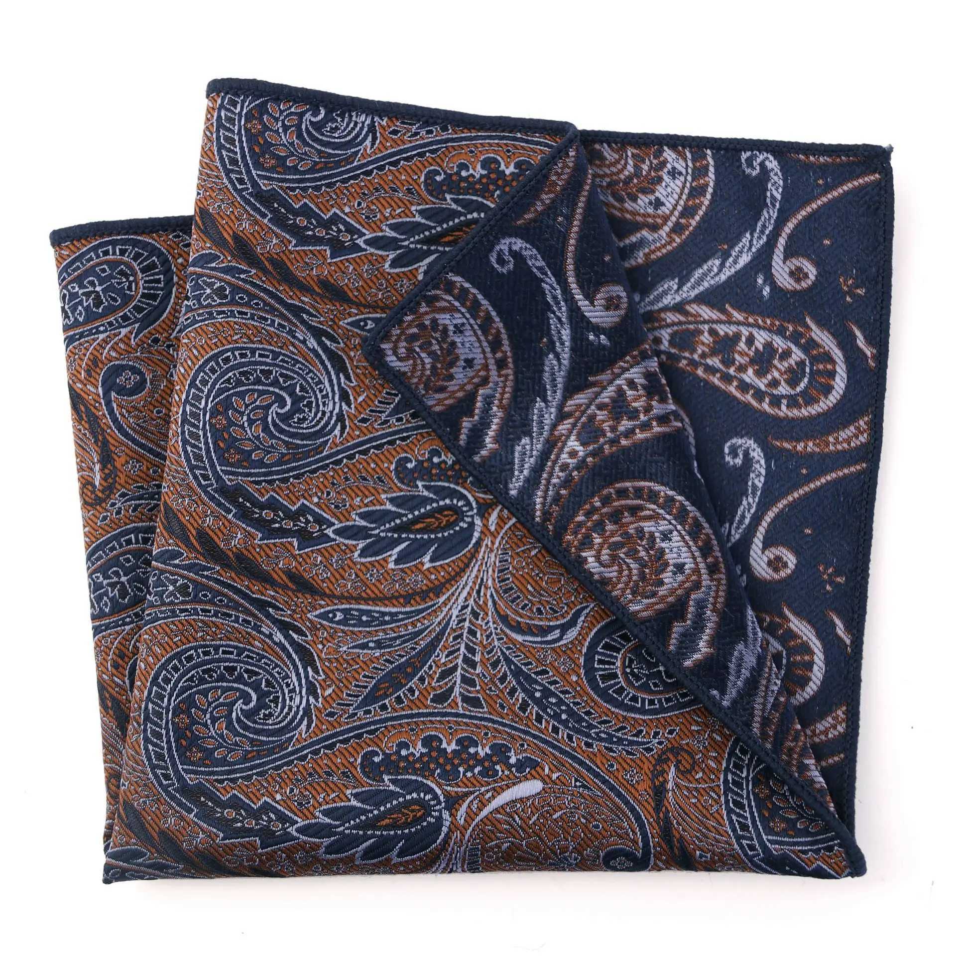 Wine Wedding Handkerchief For Mens Suit Pocket Square Wine Red Paisley Stripe Hanky Wedding Women Men Handkerchief AccessoriesX240921