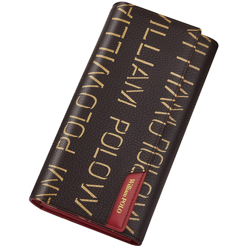 2024 female designer high-end large capacity women's long wallet leather mini wallet free shipping