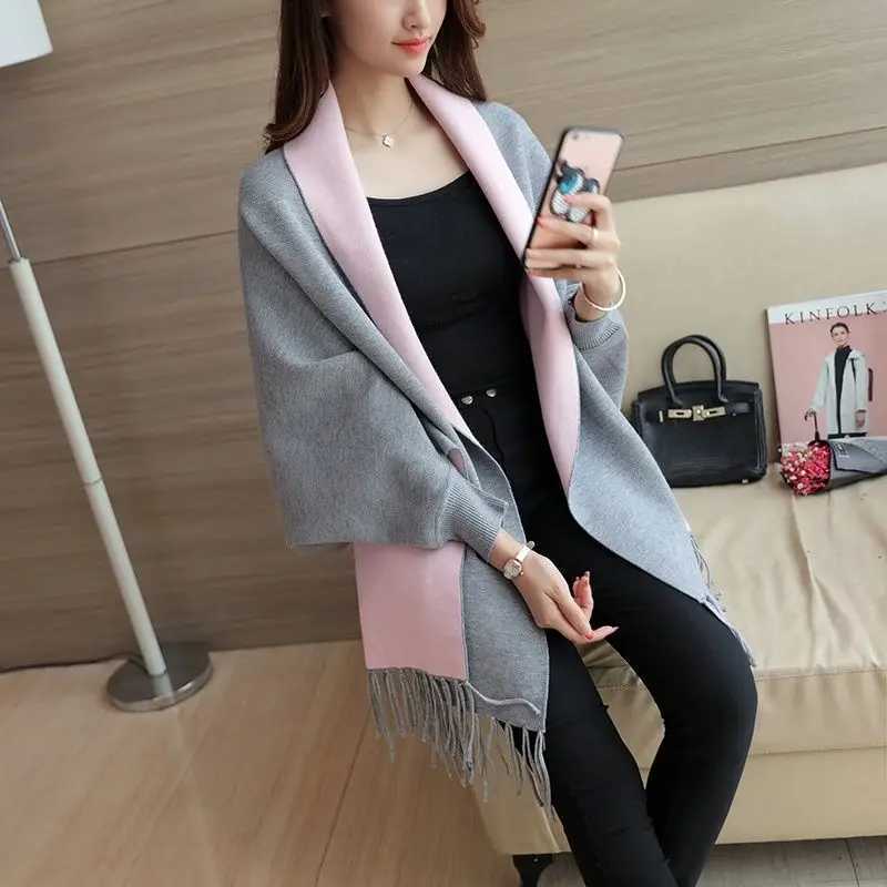 2024 Autumn Winter Womens Luxury Cape Town Coat Loose Thick Warm Coat Elegant Fur Panel Womens Coat W240921