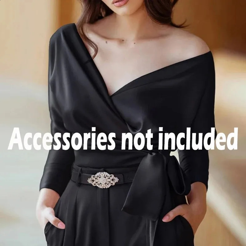 V Neck Sexy Women Satin Blouse 2024 Bow Tie Chiffon Silk Shirt Long Sleeve Women Tops Lace-up Lady Blouses Elegant Blusas 19178 240921