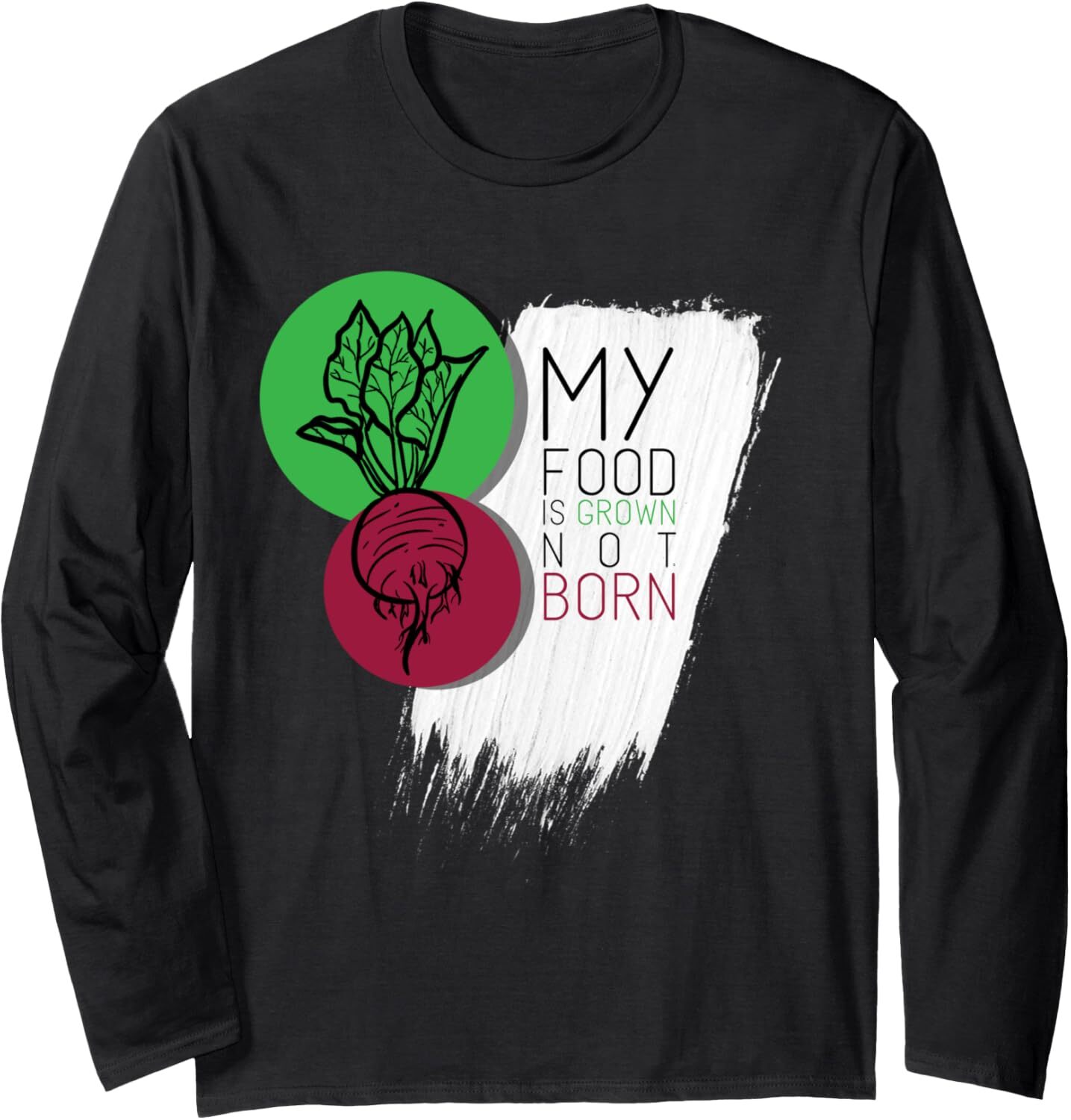 Long Sleeve Shirts for Men sweatshirt My Food Is Grown Not Born egan Animal Lover Gift Long Sleeve Tee Streetwear Casual tops clothes