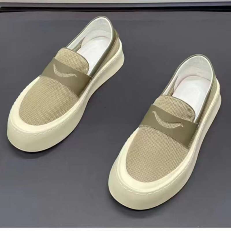 Summer Black Loafers Men Breathable Mesh Platform Urban Man Sneakers Fashion Comfortable Slip-on Men's Casual Shoes