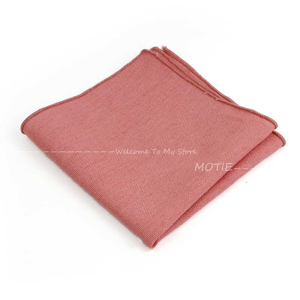 Newest Cotton Hanky 12 Soild Colors Lovly Pocket Square Handkerchief Casual Narrow Lovers Day Wedding Daily Wear Suit AccessoryX240921