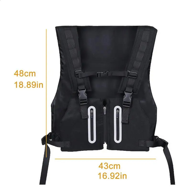 Running moisturizing vest reflective sports bag chest packaging breathable trail running water backpack 240911