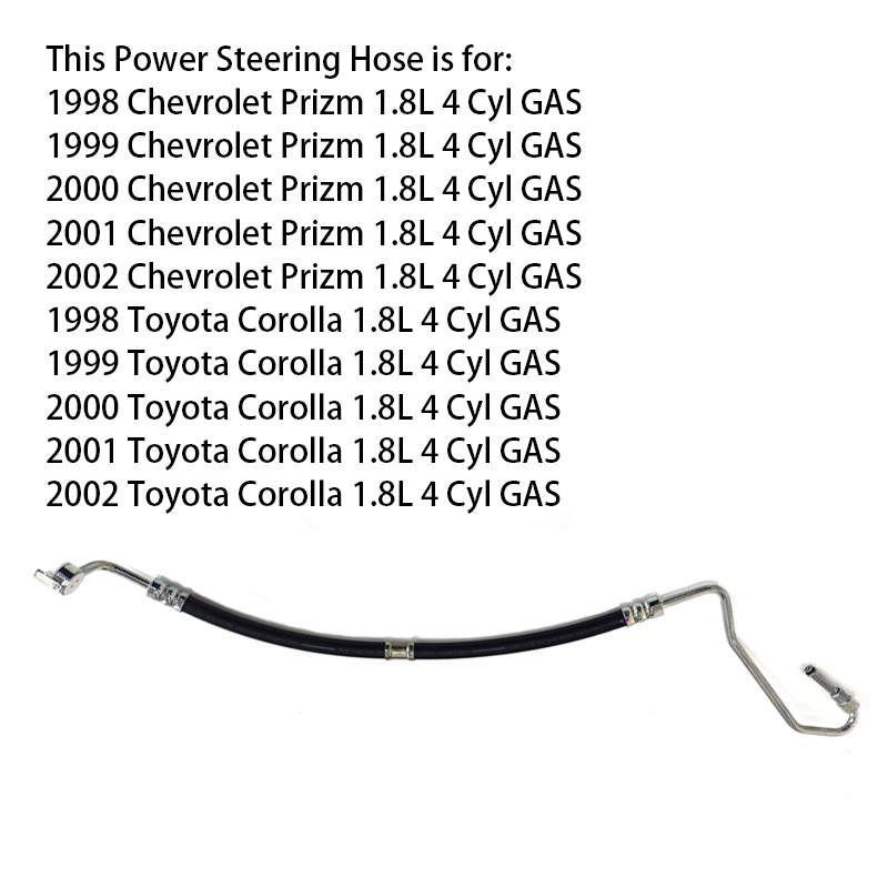 Toyota Corolla 98-02 1.8L Chevrolet Prius 44410-02042 Power Steering Pressure Hose Assembly