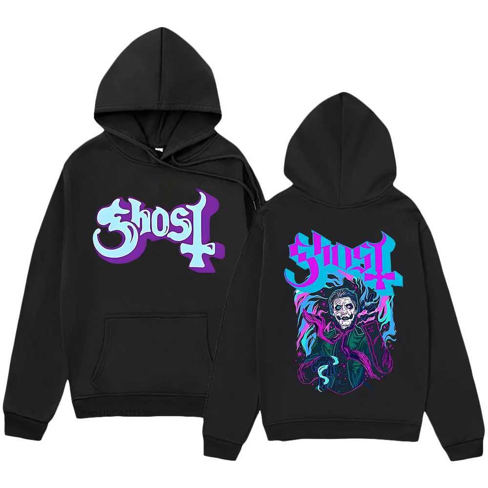 Ghost Band Hoodies Music Printed Sweatshirt Womens/Mens Winter Fashion Pullover Manga Long Sleeve Top High Heels W240921