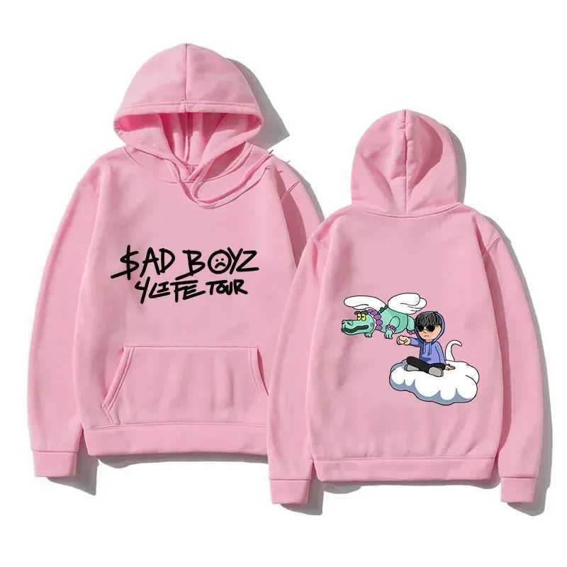 Mens fashion player corridor Tumbados hoodie Sadboyz long sleeved sweatshirt mens cool casual Harajuku streetwear Pullover W240921