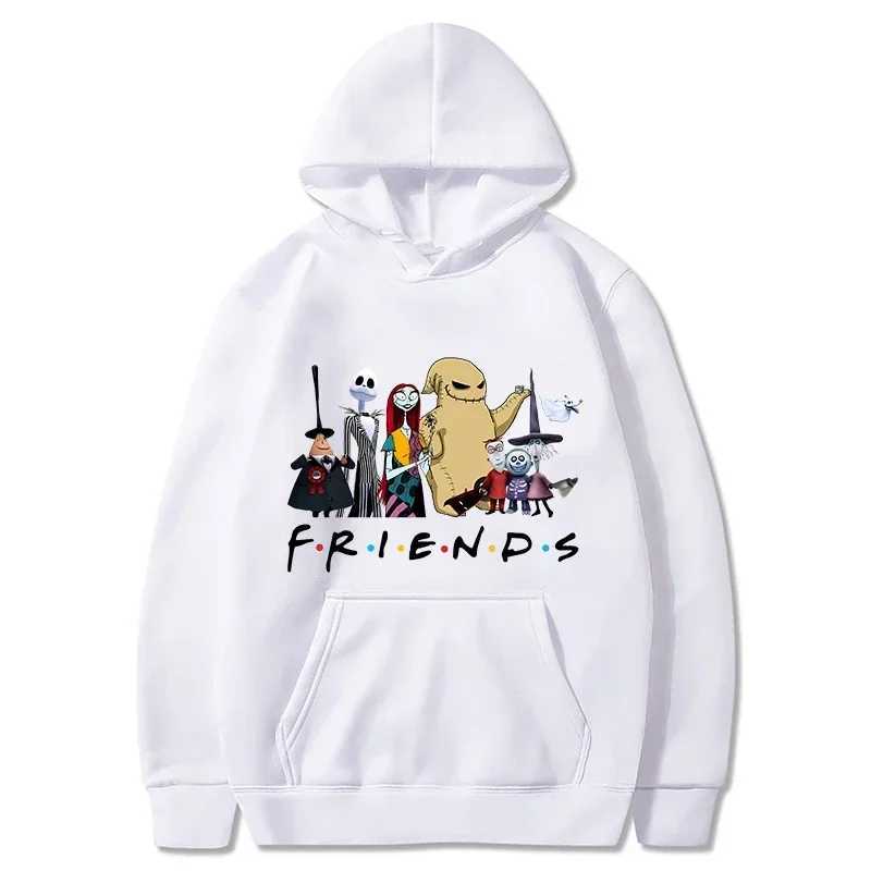 Horror Hoodie Mens Fashion Long Sleeve Halloween Friends Sweater Womens Novel Movie Casual Harajuku Pulleys Sudaderas W240921