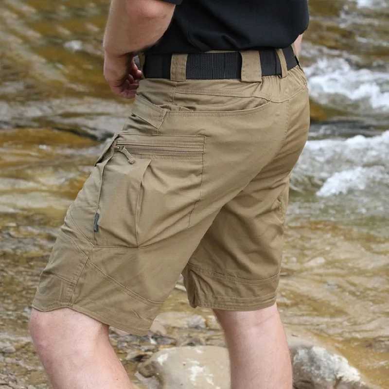 Men Urban Military Tactical Shorts Outdoor Waterproof Wear Resistant Cargo Shorts Quick Dry Multi pocket Plus Size Hiking PantsX240921