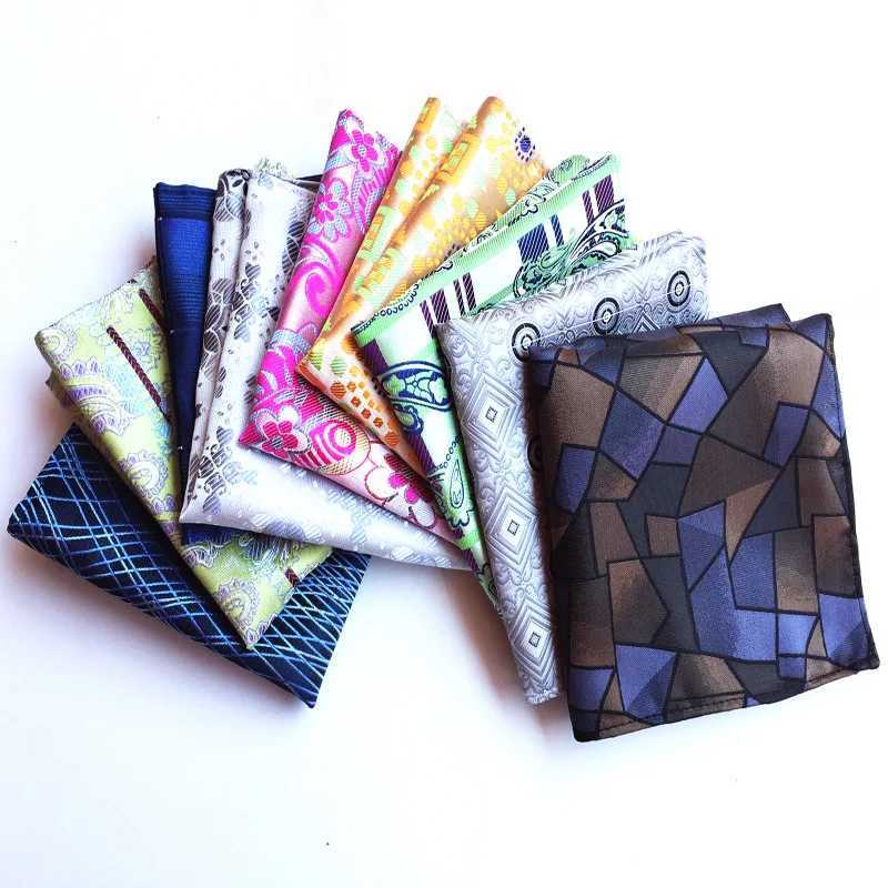 25*25cm Mens Business Suits Pocket Square Handkerchiefs for Wedding Fashion Plaid Hankies Mens Pocket Towel Christmas GiftX240921