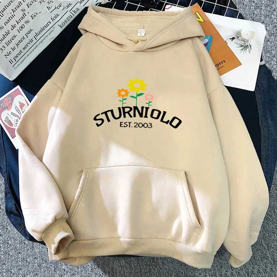 Sturnio Triplets hooded floral print sweatshirt mens long sleeved casual O-neck formal suit Kavay graphic top womens clothing W240921