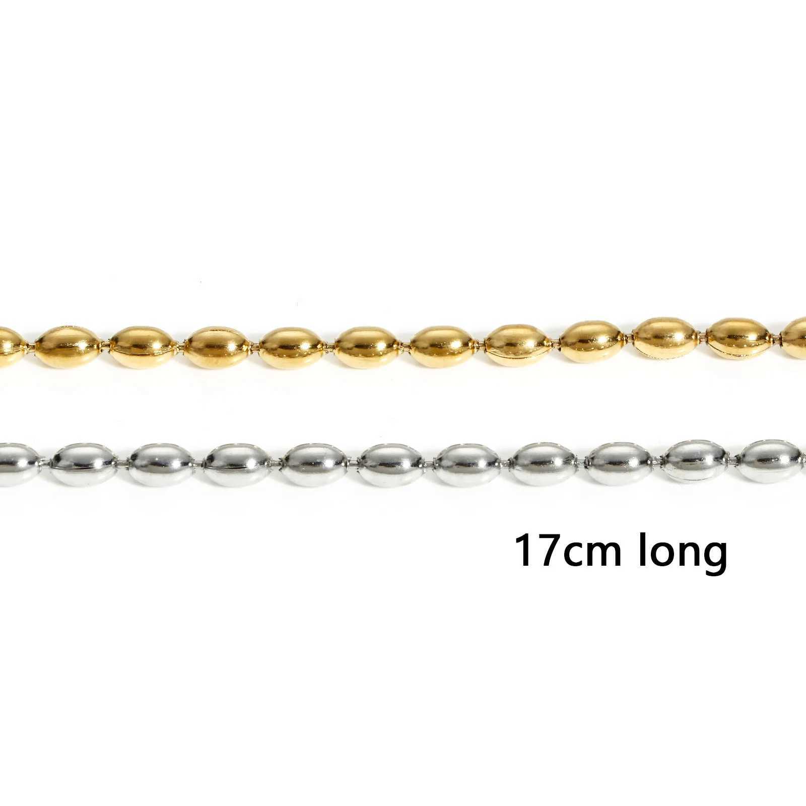 Classic 304 Stainless Steel Ball Chain Bracelets For Women Choice Jewelry With Lobster Claw Clasp Extender Chain 17cm long 1 PCX240921
