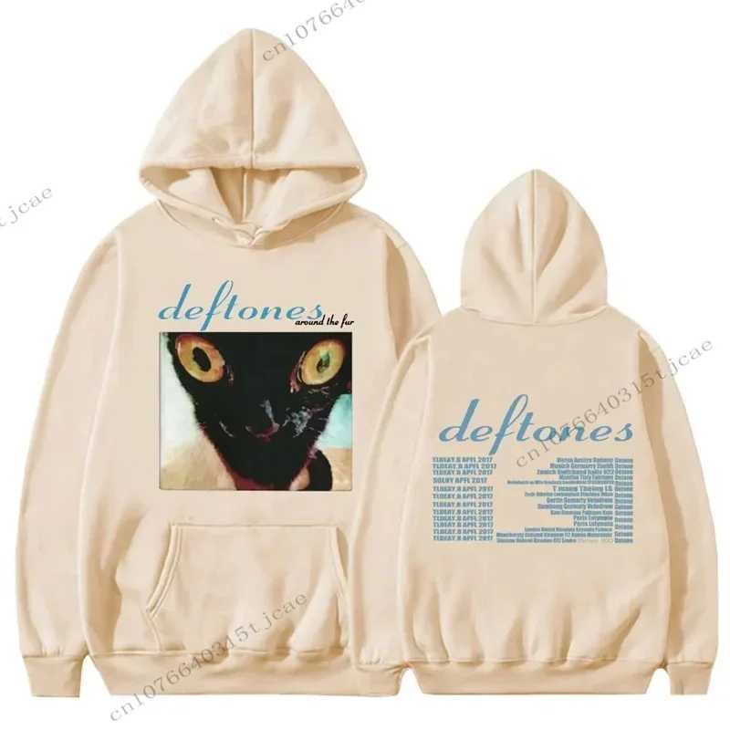 Deftones Hoodie Womens Fashion Hoodie Womens Sweater Mens Hoodie Hop Sweatshirt Mens Coat Shakur Mens Clothing Rap Singer W240921
