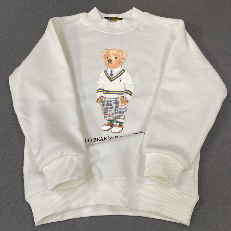 Designers Luxury Kids Round Neck Sweaters Teddy Bear Childrens Clothing Sweatshirt Printed Sweatshirt -8 Boys Thin Fleece Sweatshirt DED24092110