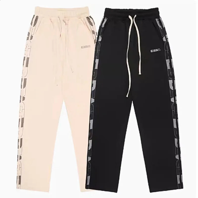 American street hiphop European and high sweatpants fashion vintage printed casual pants 240910