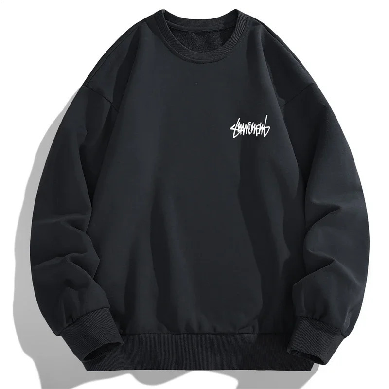 Autumn and Spring Long sleeved Tshirt for Mens Sweater Underlay Shirt Round Neck y240918