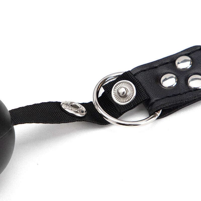 Sex Training SM Prop Forced Mouth Opening Black Sex Mouth Plug Detachable PVC Mouth Ball Alternative Adult Products