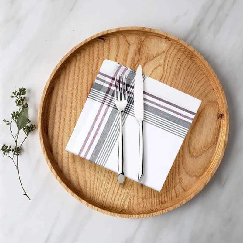 12 pieces/pack square plain handle mens classic retro pocket cotton towels used for wedding parties 36 * 36cm color mixing W240921