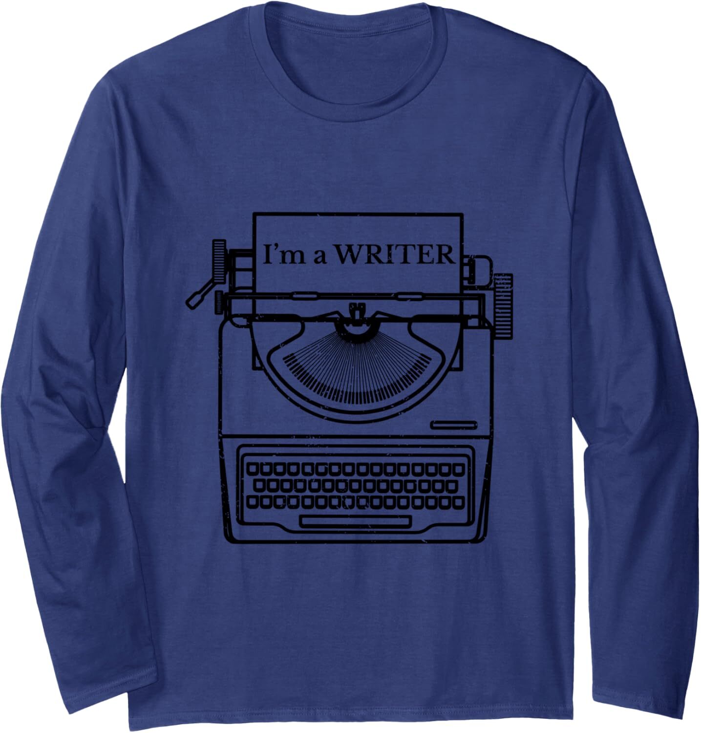 Long Sleeve Shirts for Men sweatshirt I m A Writer Vintage Typewriter Writer Birthday Gift Long Sleeve Tee Streetwear Casual tops clothes