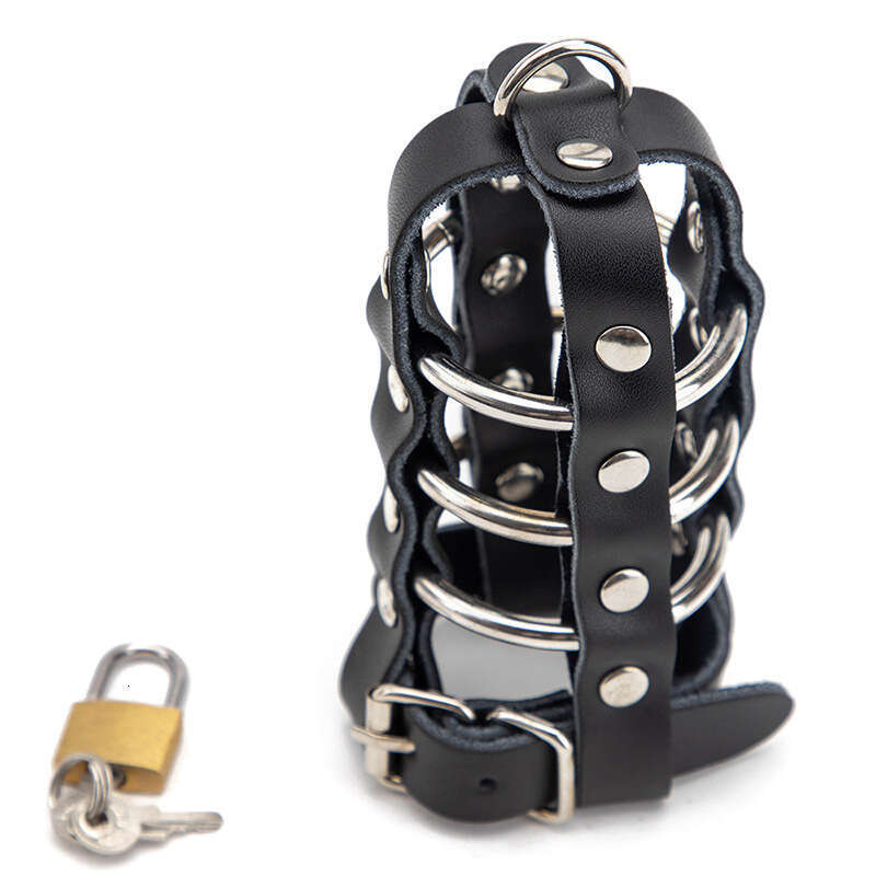Sex toys SM props men's chastity lock abstinence birdcage chicken chicken restraint set adjustable alternative adult products