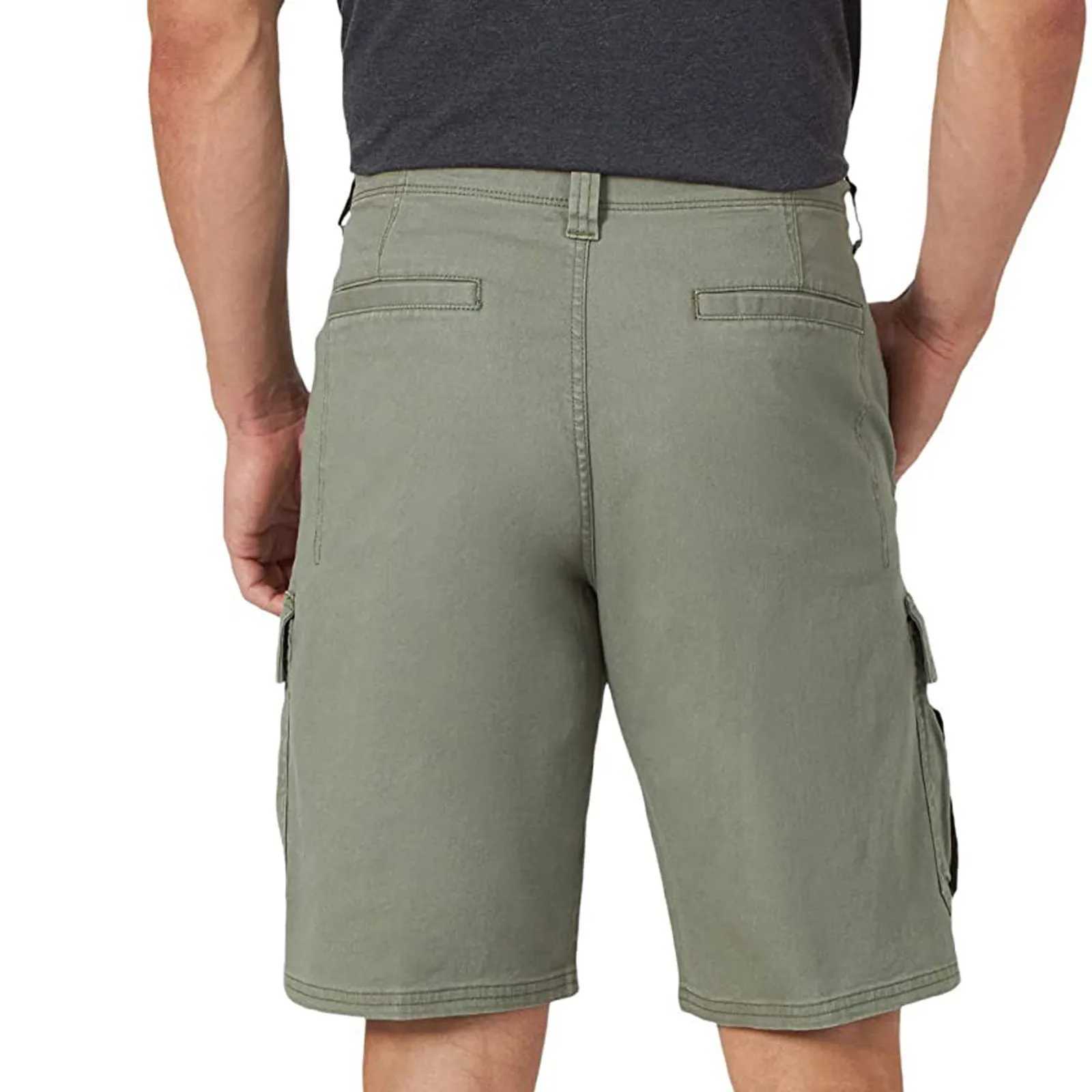 Men Cargo Shorts Multi Pocket Pants New Summer Male Casual Tool Shorts High Quality Man Solid Color Loose Cargo PantsX240921