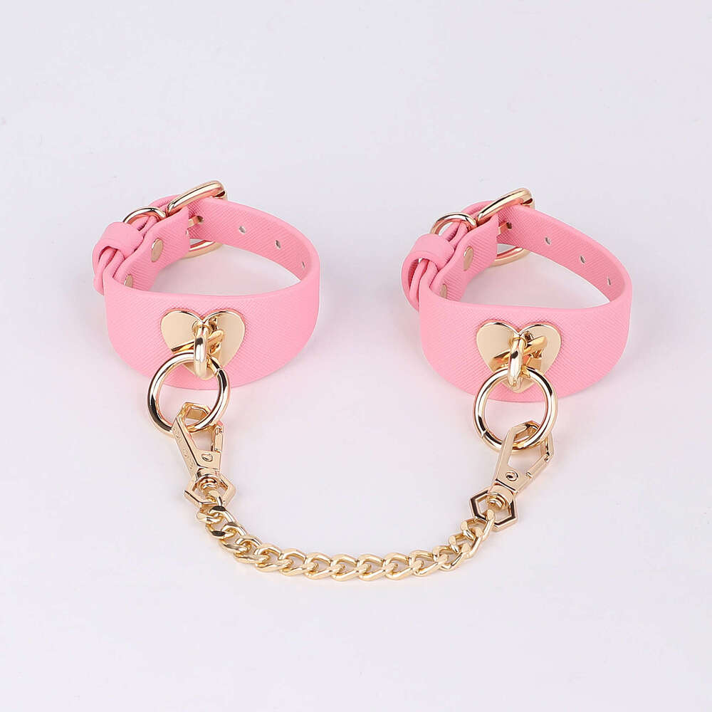 SM Sex Toys SM Training Pulling Neck Cover Barbie Pink Sex Collar Female Alternative Bed Adult Products