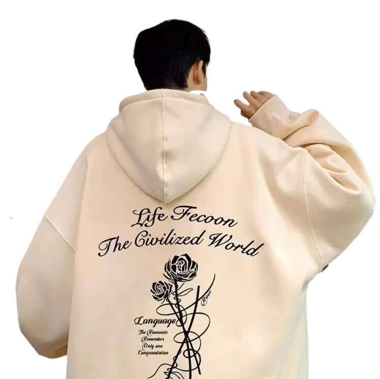 Popular Heavy Weight Hooded Sweater For Men In Autumn And Winter New High-Quality Tiktok Popular Loose Oversized Men's Coat