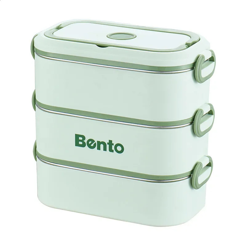 304 stainless steel split lunch box suitable for children adults stackable portable leak proof bento microwave sealed large food containers 240919