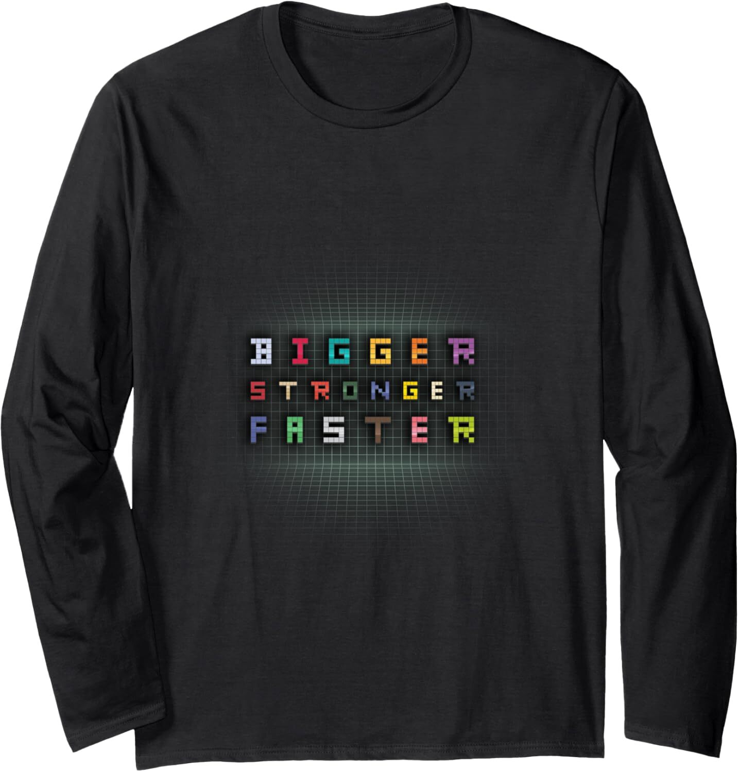 Long Sleeve Shirts for Men sweatshirt Gaming - Bigger Stronger Faster - Funny Gamer Gift Long Sleeve Tee Streetwear Casual tops clothes
