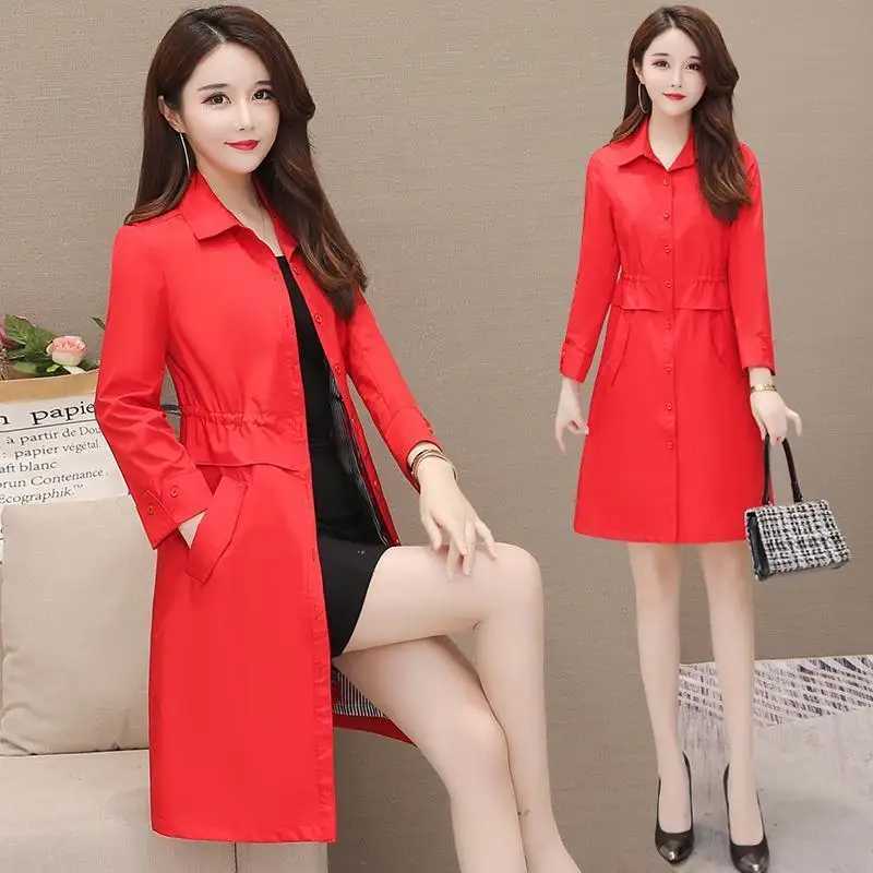 New Spring Autumn Womens Jacket Lining Large Size Loose Casual Hooded Outwear Mother Wear Solid Windbreaker Coat 5XL H24X240921