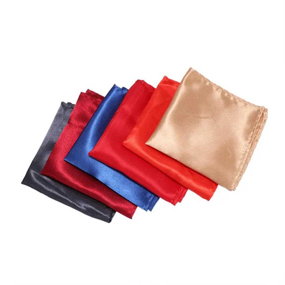 Adult Cotton Handkerchiefs Solid Color Hanky for Men Business Casual Pockets Square Handkerchief 20cm Width Wedding HankiesX240921