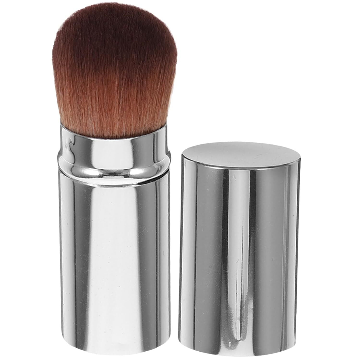 retractable spray gun kabuki brush suitable for all facial makeup and liquid foundation suitable for liquid face cream and foundation makeup aluminum 