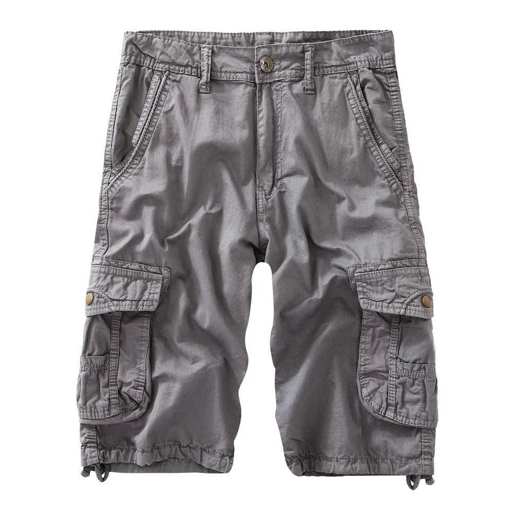 Mens Military Cargo Shorts 2024 Brand New Army Camouflage Shorts Men Cotton Loose Work Casual Short Pants Plus Size No BeltX240921