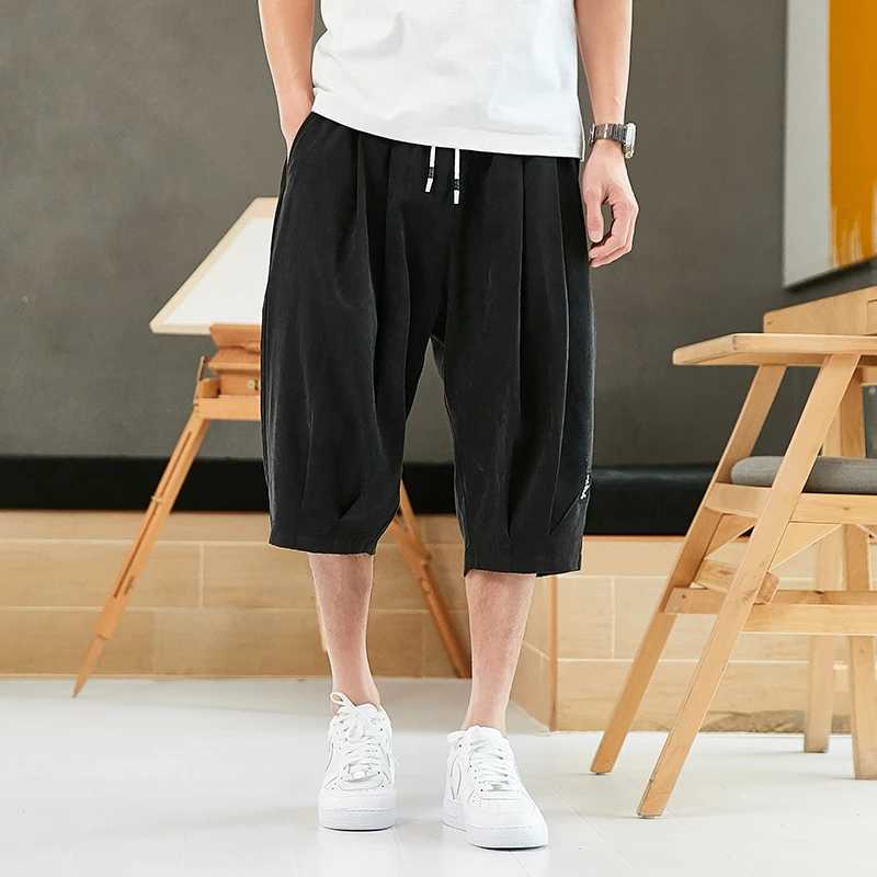 2023 New Streetwear Mens Shorts Casual Big Size Cargo Shorts Men New Bermuda Knee Length Male Short Trousers SIZE 6XL-8XLX240921