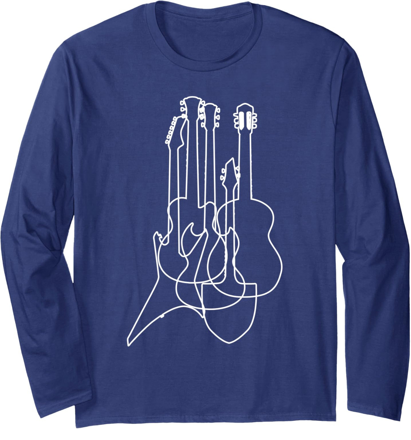 Long Sleeve Shirts for Men sweatshirt Electric Acoustic Guitars Classical Music Lover Gift Long Sleeve Tee Streetwear Casual tops clothes