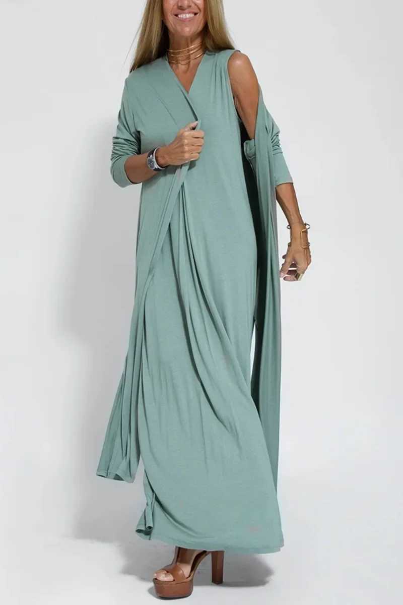 Long Sleeve Trench Women Split End Beach Vacation Thin Spring Summer Female Cardigan Casual New Elegant Solid Loose CoatX240921