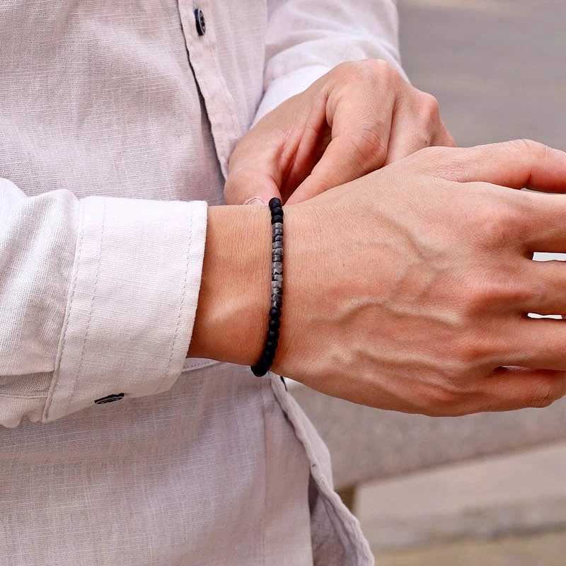 Bohemian 4mm Stone Bracelet Men Women Grade A Emperor Beads Meditation Healing Braclet Couple Braslet Gifts For Lovers PulseriaX240921