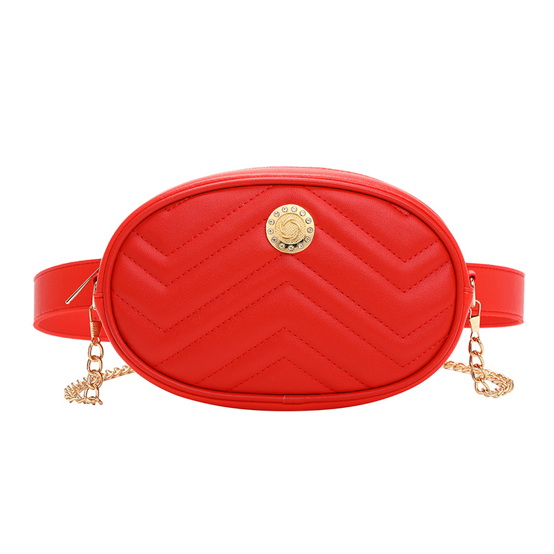 Womens Casual Chest Bag Fashion Outdoor Chest Pack Fashion Lady Purse Chain Crossbody Bags High Quality Shoulder Bags Woman Valentines Day Gifts DZD24