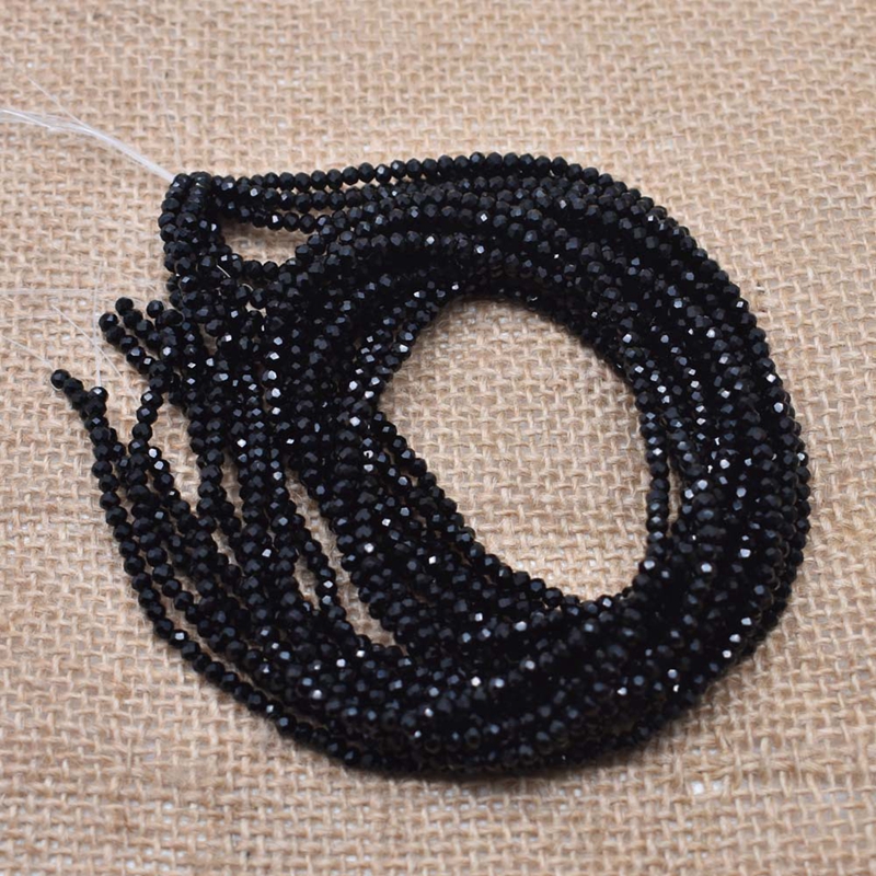 17 Colors 100g/lot 3 4 6 8mm Rondell Austria Faceted Crystal Beads Round Glass Beads Loose Spacer Beads for Jewelry Making DIY