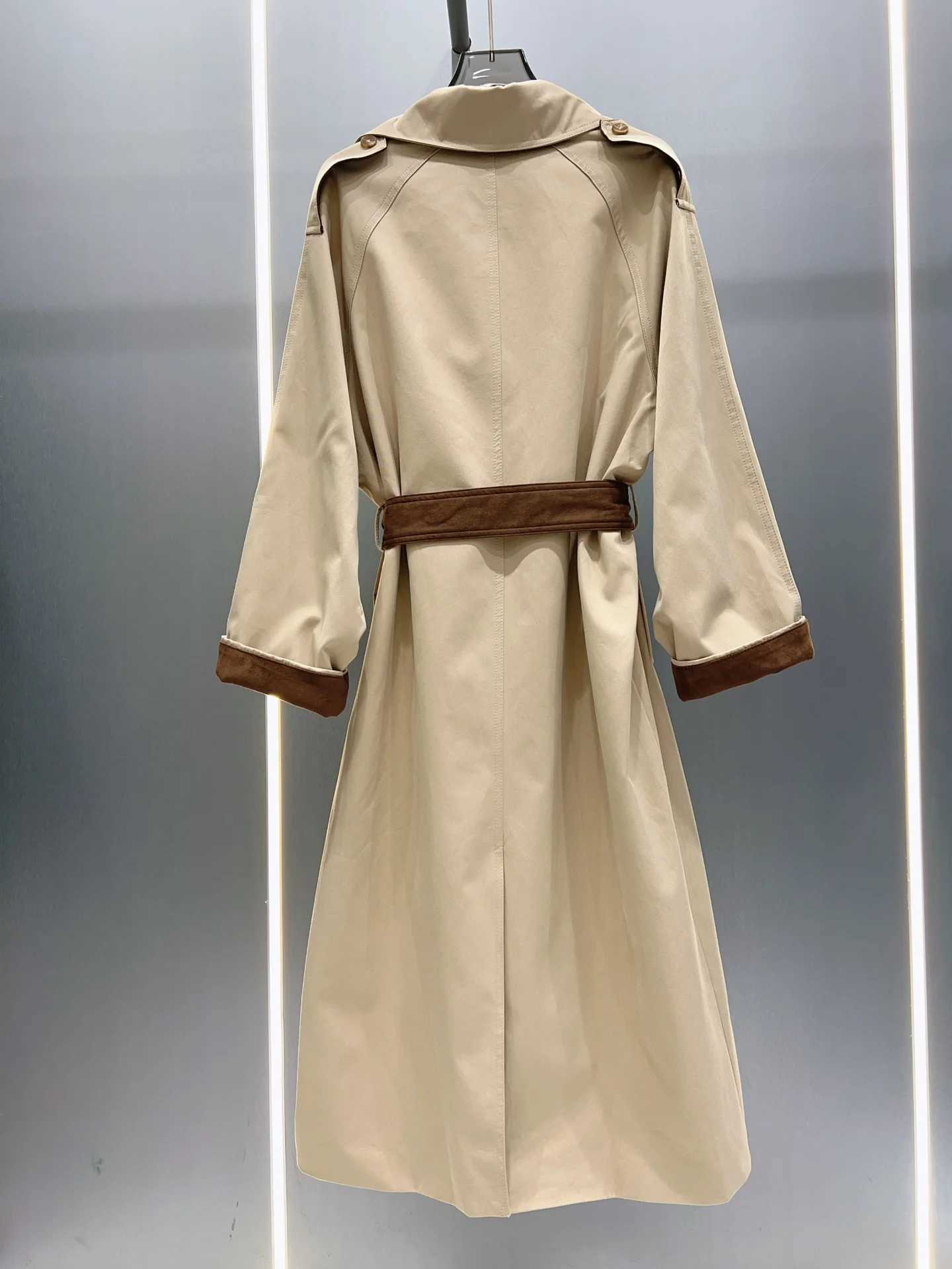 Traf Women 2024 Autumn Long Trench Coat For Women Jacket Windproof Warm Fashionable And Slim Outerwears 63-0179X240921