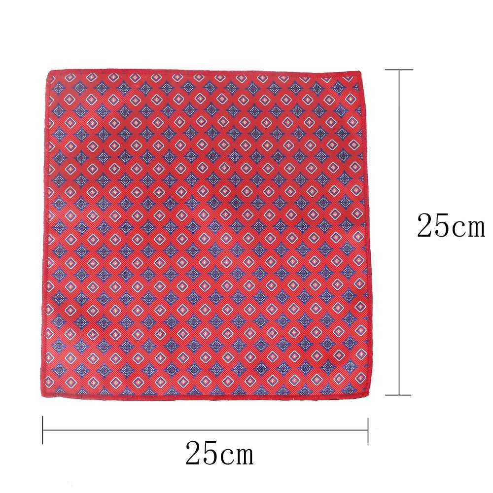 Paisley Pocket Square Floral Handkerchief For Suits 25cm*25cm Hankies For Men Women Brand Suits Pocket Towel HankyX240921