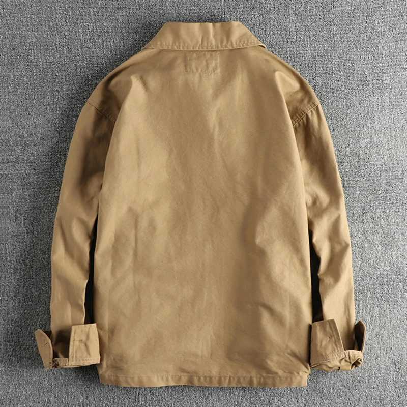 Mens solid color fashionable mens casual fully matched travel jacket W241011