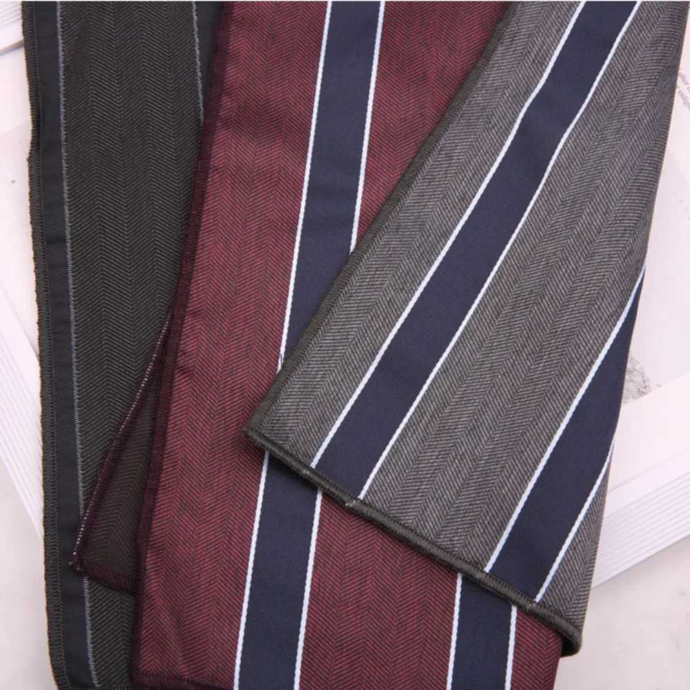 Brown Color Pocket Square For Men Adult Striped Paisley Floral Handkerchief Formal Dress Suit Accessory Navy Solid Hanky CravatX240921