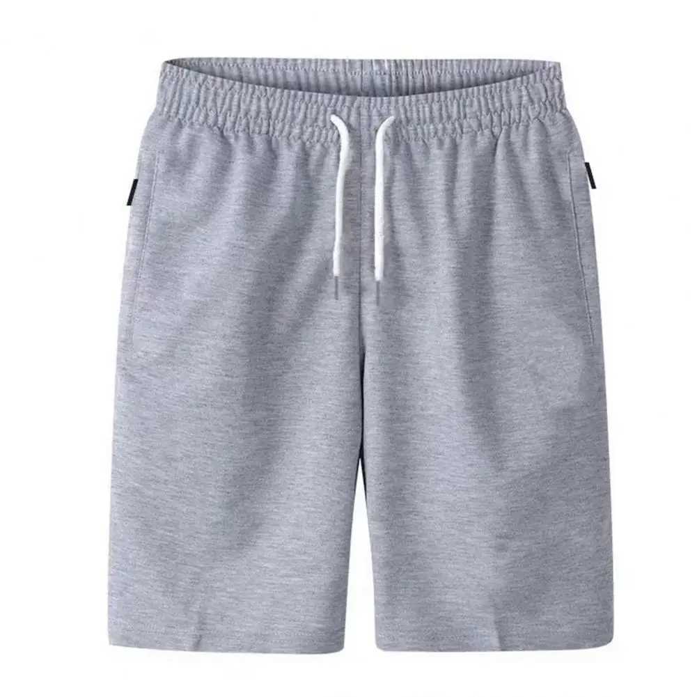 2023 Cargo Shorts Elastic Waist Thin Loose Pockets Outwear Keep Cooling Drawstring Solid Color Summer Cargo Shorts Men ClothesX240921