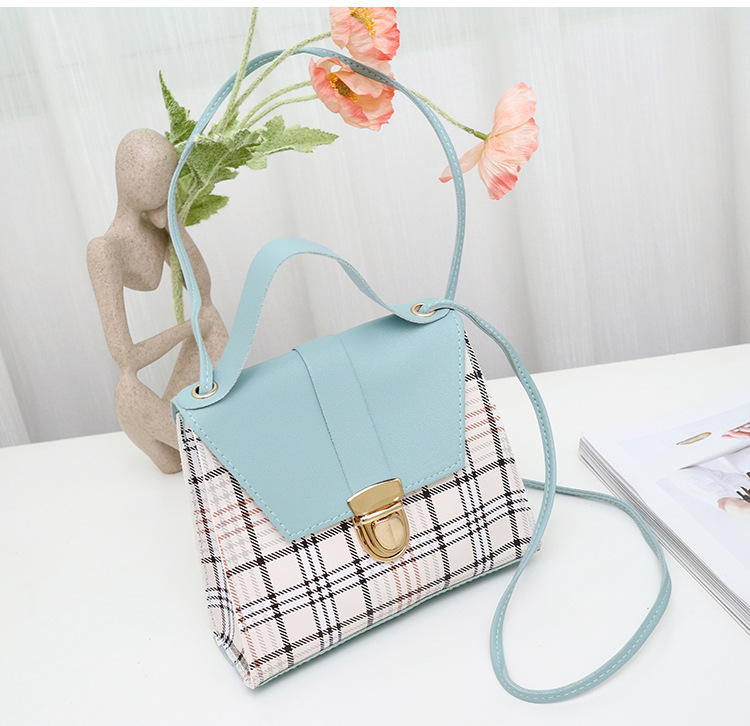Womens Checked Handbag Ladies Shoulder Handbag Small And Lightweight Bag Casual And Fashionable Crossbody Bag For Ladies DED2409219