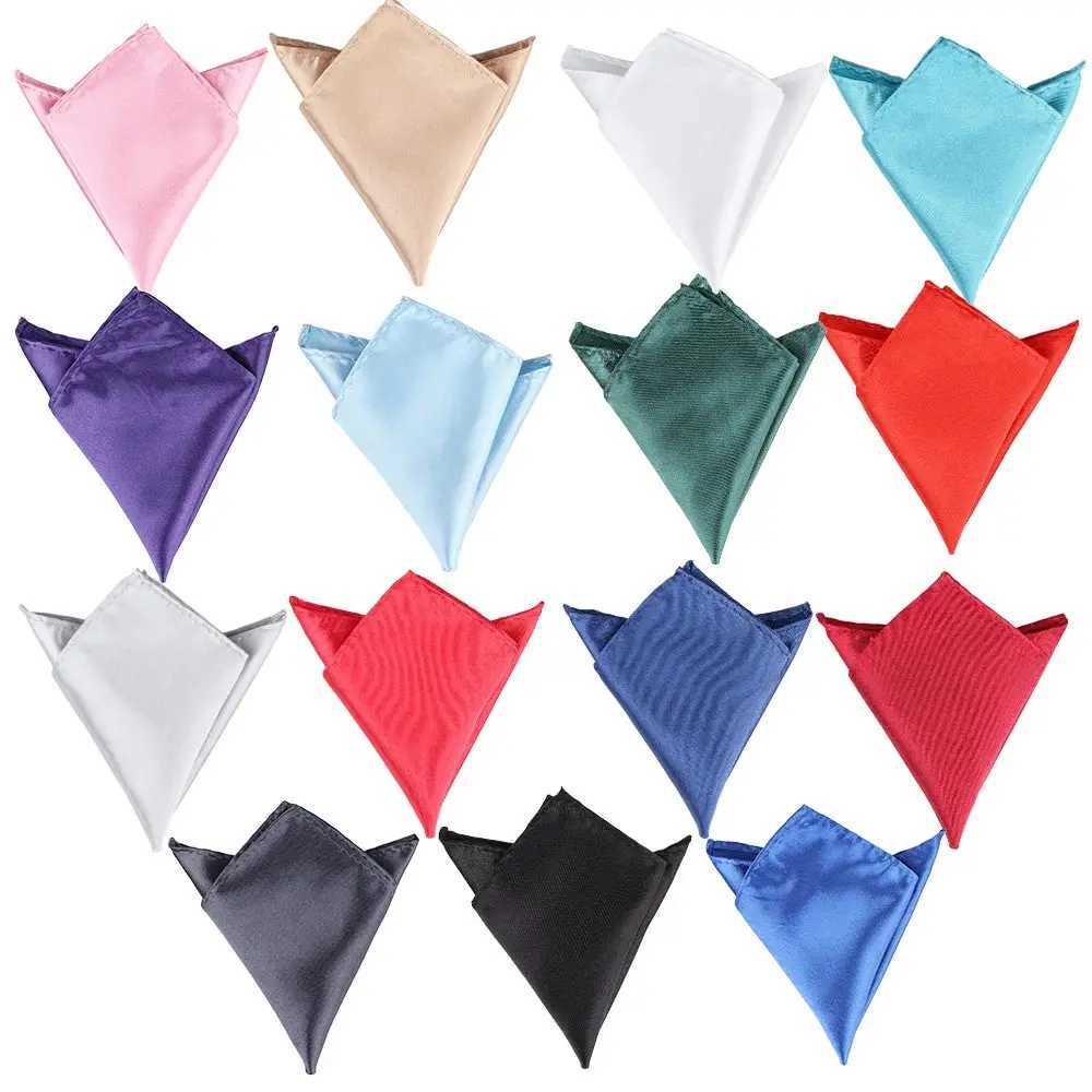 15 Color Mens White Handle Set Pocket Towel Accessories Wedding Banquet Anniversary Commercial Black Red Blue W240921