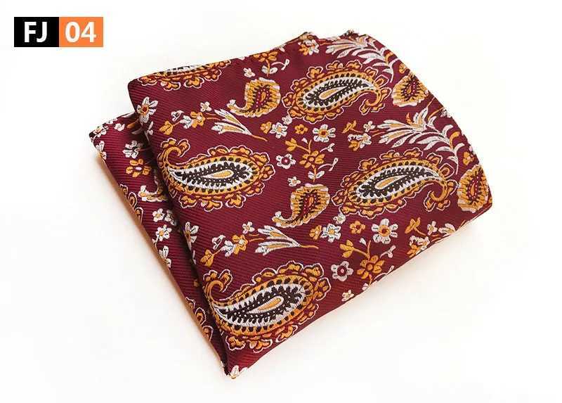 Ricnais Retro Handkerchief Silk Pocket Square Business Chest Towel Hanky Gentleman Wedding Leisure Luxury Formal Occasion W240921