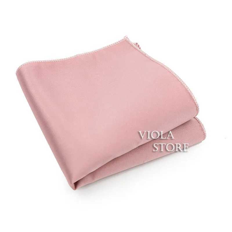 Hot Light Color Pink Green Blue 22cm Solid Pocket Square Polyester Handkerchief Wedding Party Suit Tie Hankie Men Gift AccessoryX240921