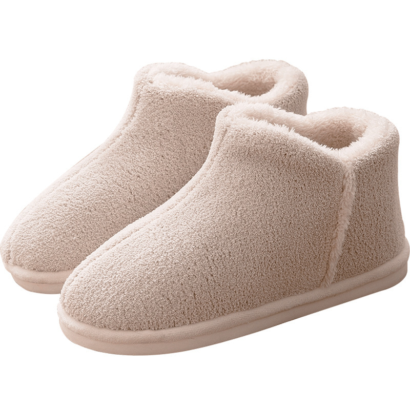2024 Warm Plush Winter Women Men Indoor Slippers Anti-slip Soft Fur Lovers Home or Cotton Slipper Female House Shoes loafers womens ugggly boots