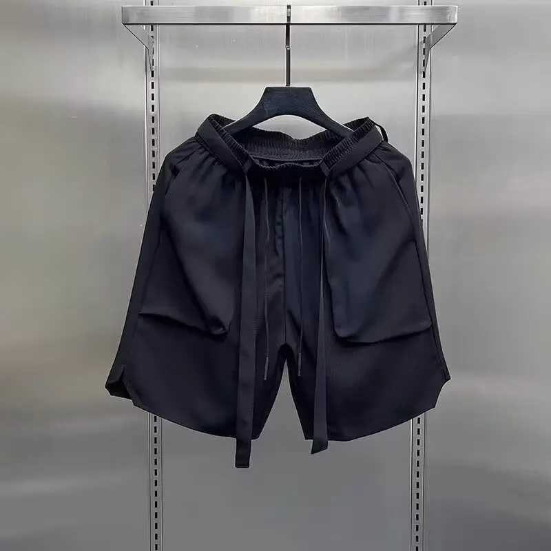 Multi-pockets Cargo Shorts Fashion Brand Straight Loose Casual Cargo Shorts 2024 Summer Men New Shorts American ShortsX240921